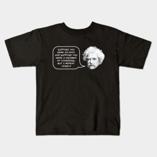 Mark Twain on Congress Kids T-Shirt